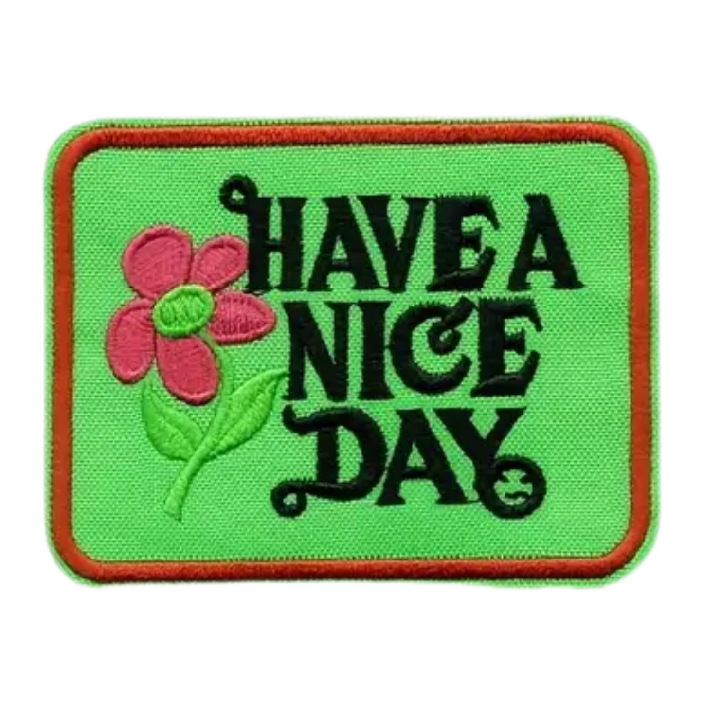 Iron on Patch - Have a Nice Day (8.89 cm x 6.75 cm)