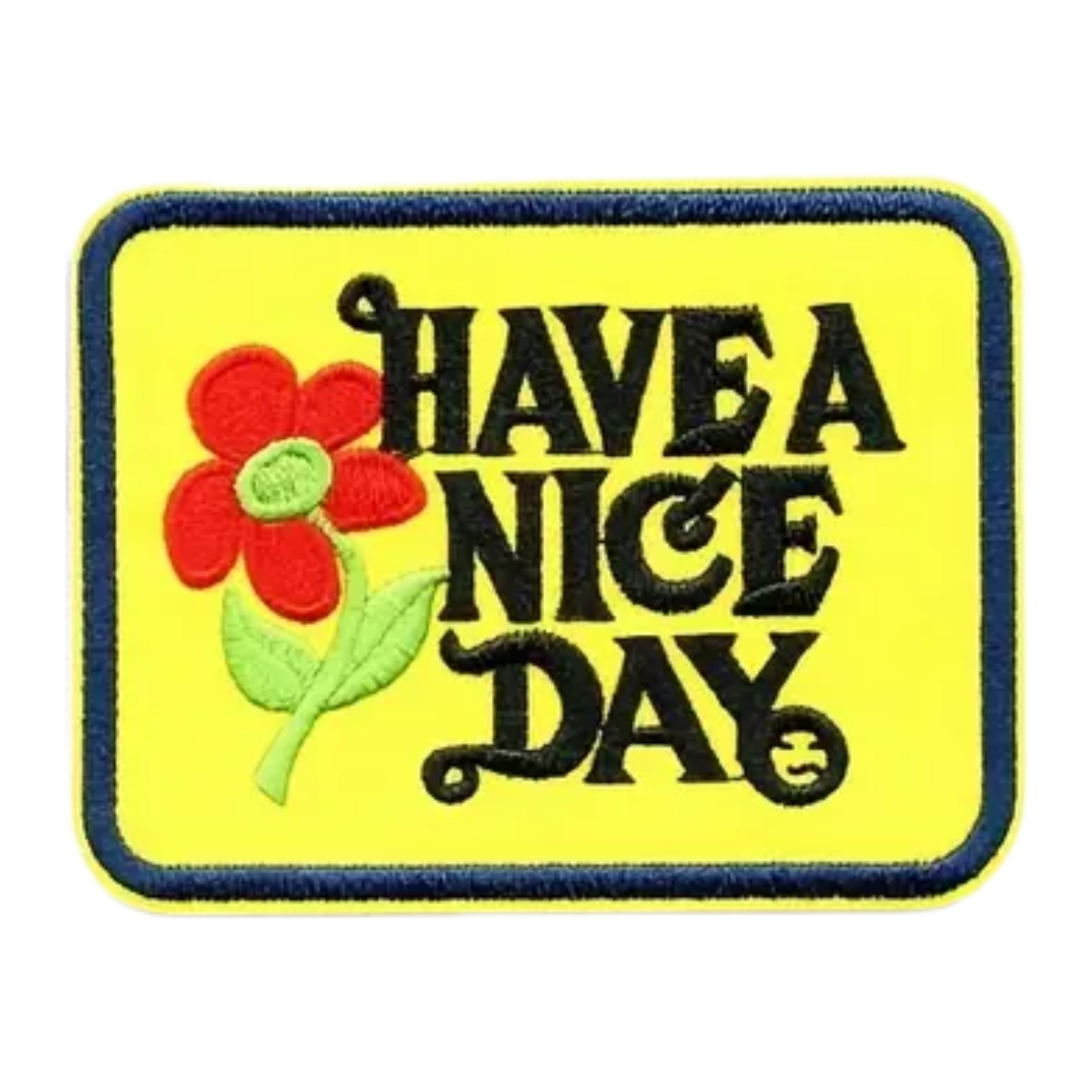 Iron on Patch - Have a Nice Day (8.89 cm x 6.75 cm)