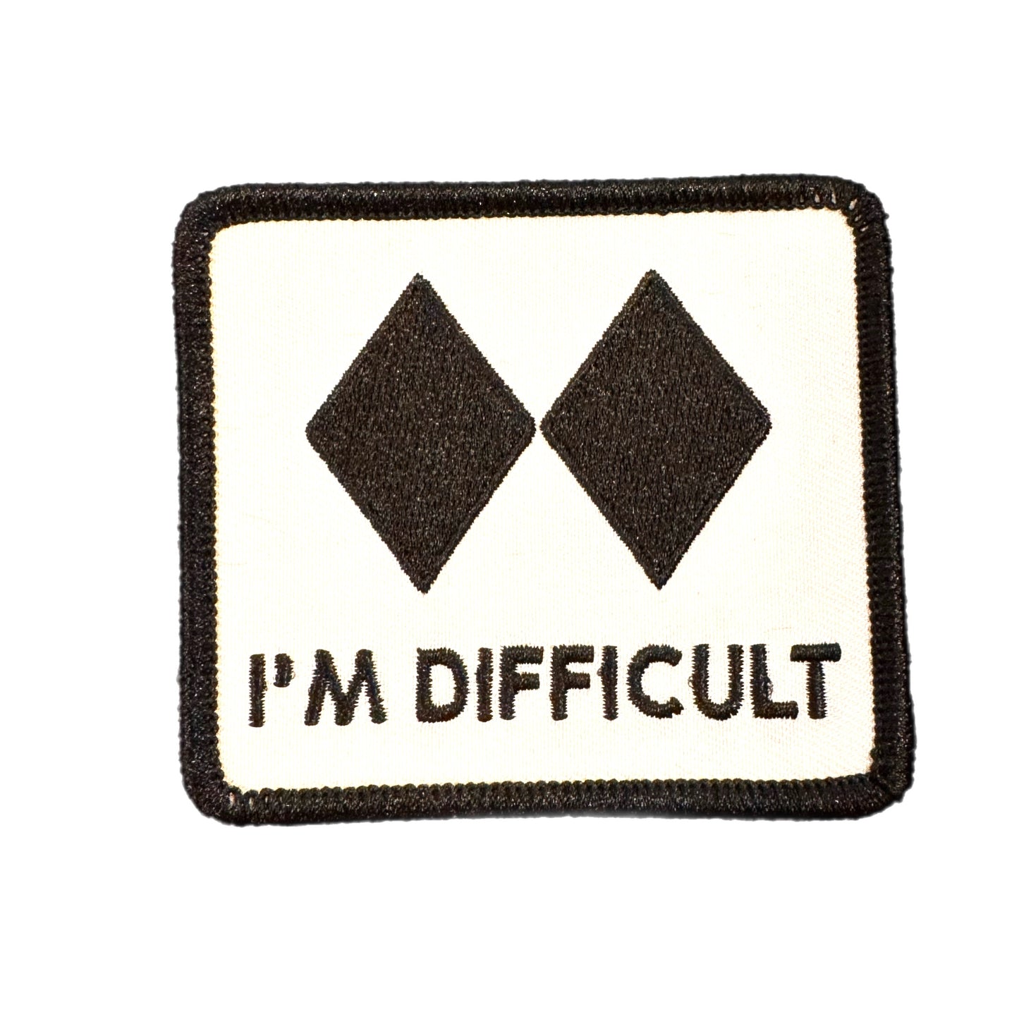 Iron on Patch - I'M DIFFICULT ( 3.00" x 2.75")