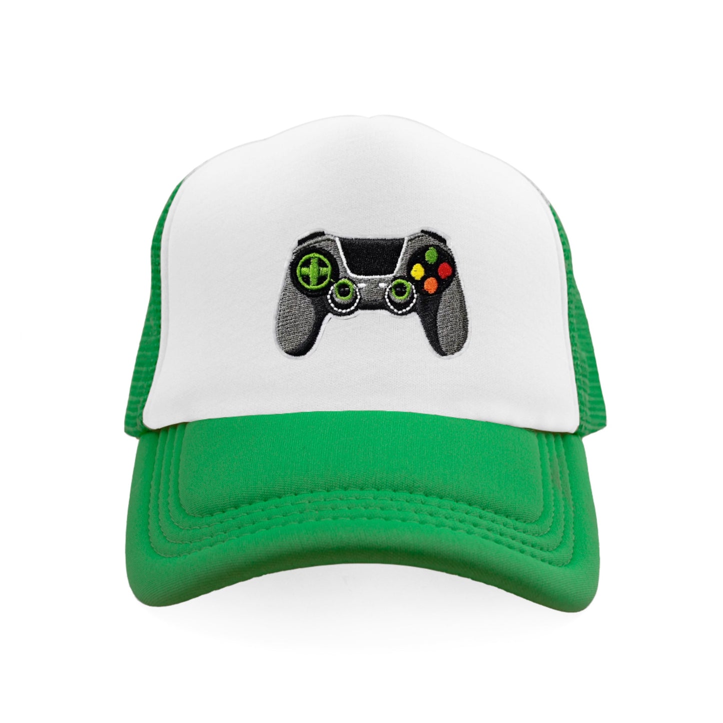 Ready, Player 1 Snapback Hat - Kelly Green / White