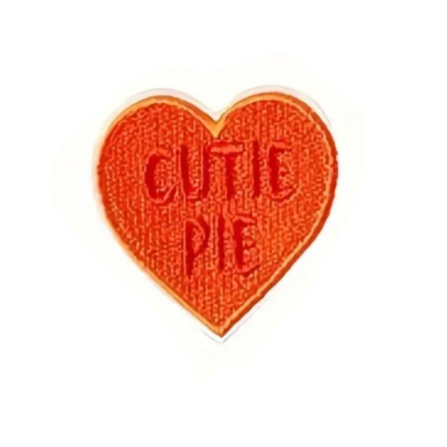 Iron on Patch - Sweet Tarts Cutie Pie (5.0 cm x 5.0 cm)