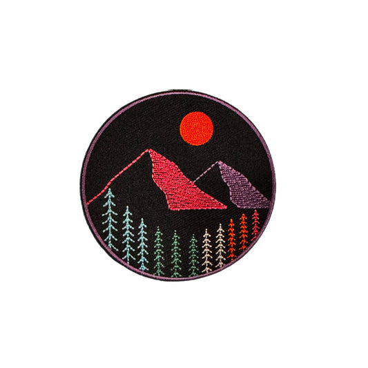 Iron on Patch - Neon Rider (7.0 cm x 7.0 cm)