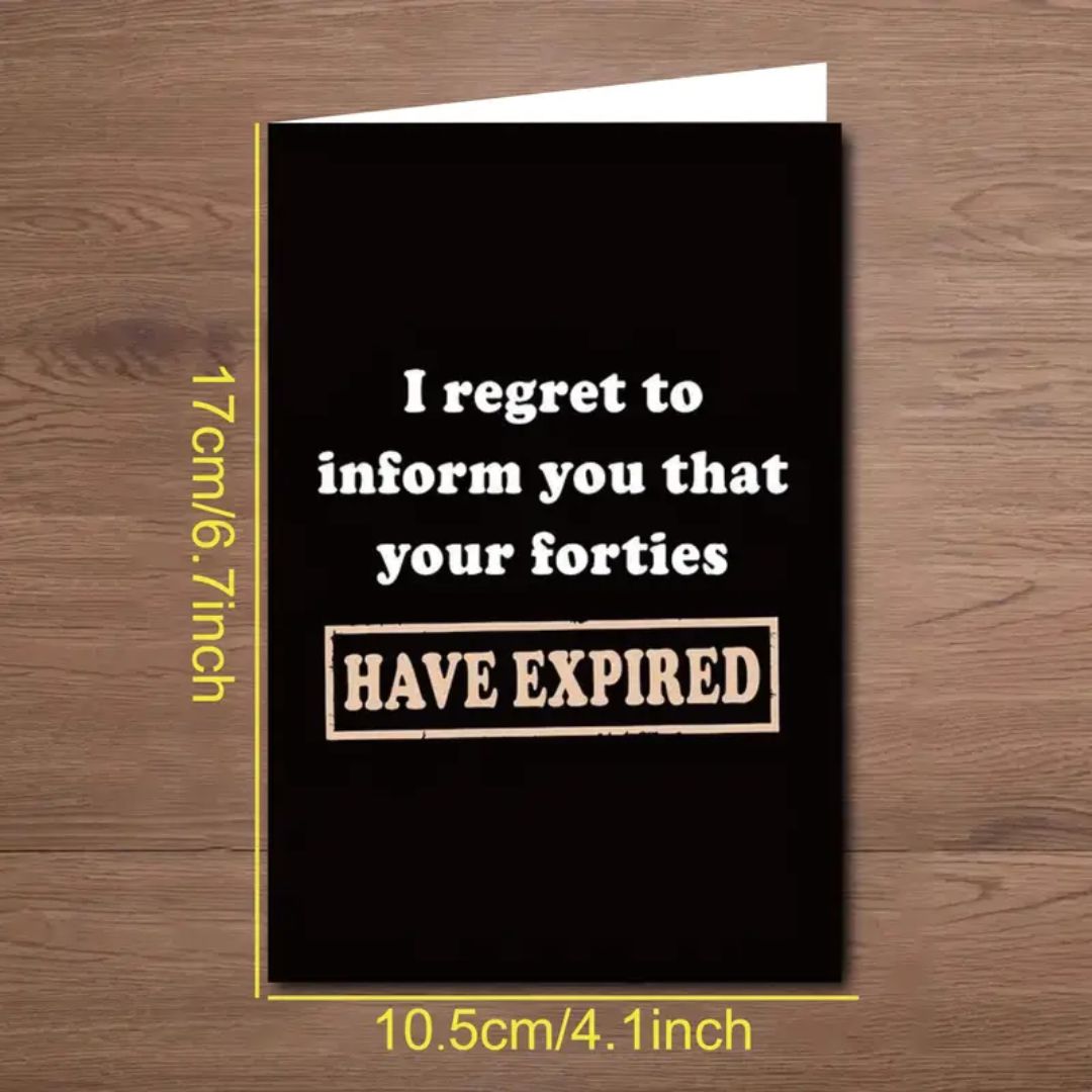 I regret to inform you Birthday Card