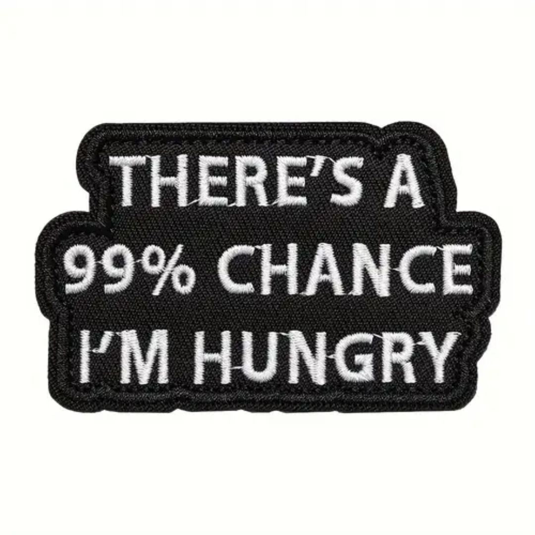 Iron on Patch - 99% Chance (8.1 cm x 5 cm)