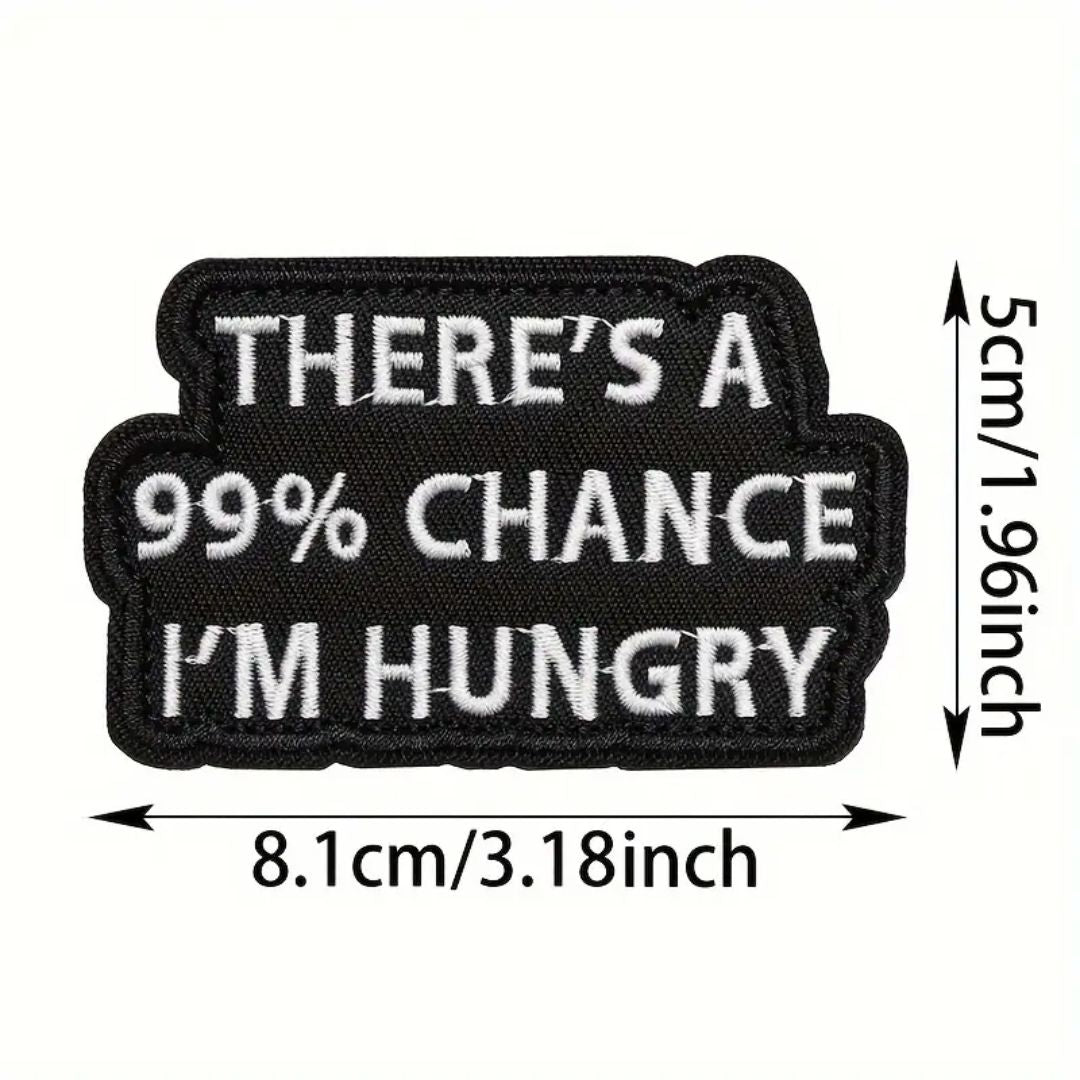 Iron on Patch - 99% Chance (8.1 cm x 5 cm)