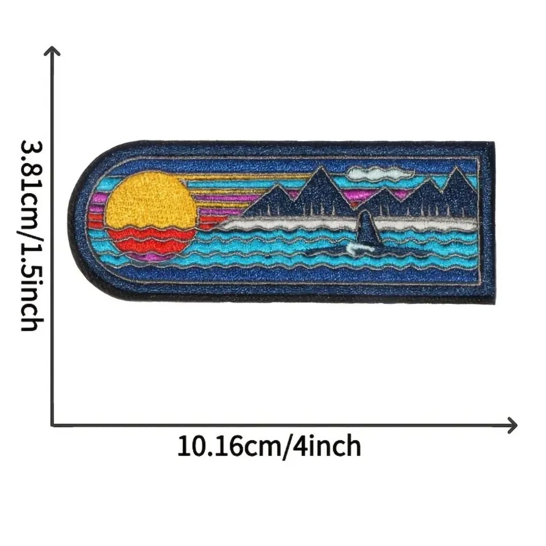 Iron on Patch - BC Sunset (3.81 cm x 10.16 cm)