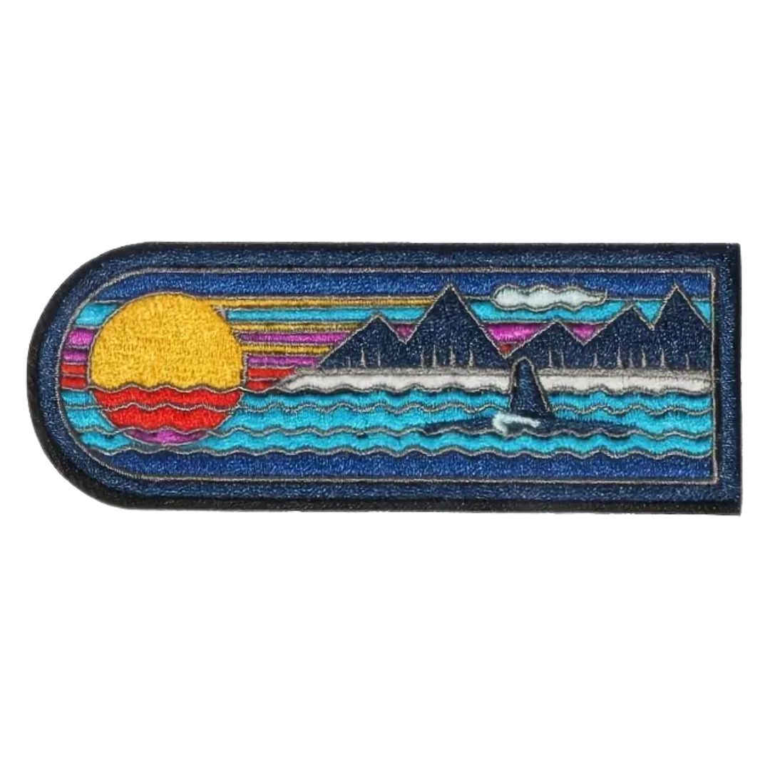 Iron on Patch - BC Sunset (3.81 cm x 10.16 cm)