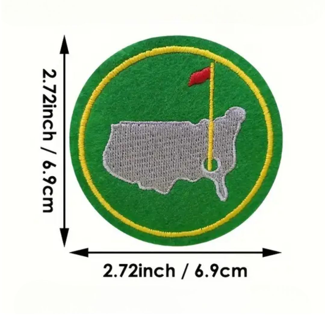 Iron on Patch - Golf USA (6.9 cm x 6.9 cm)