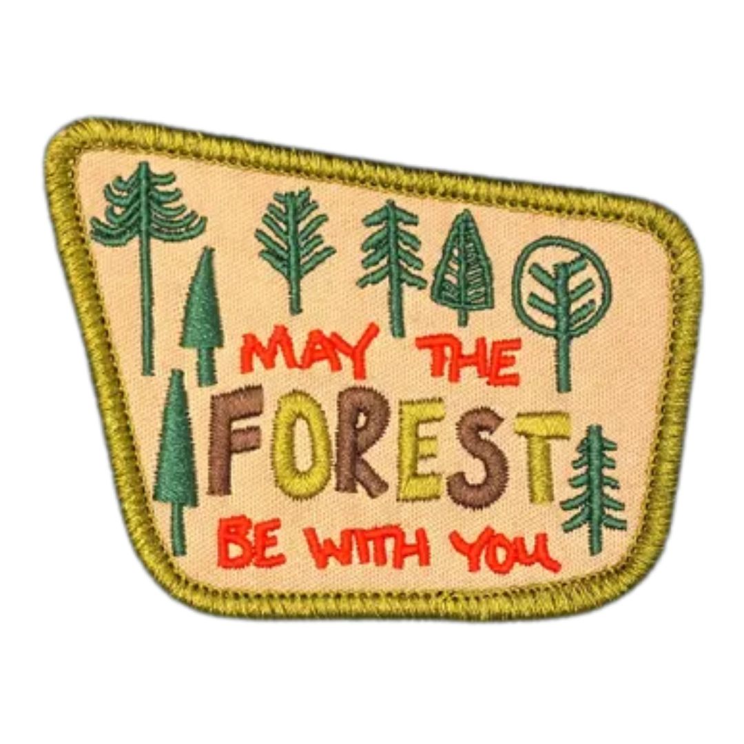 Iron on Patch - May The Forest Be With You (7.6 cm x 6.5 cm)