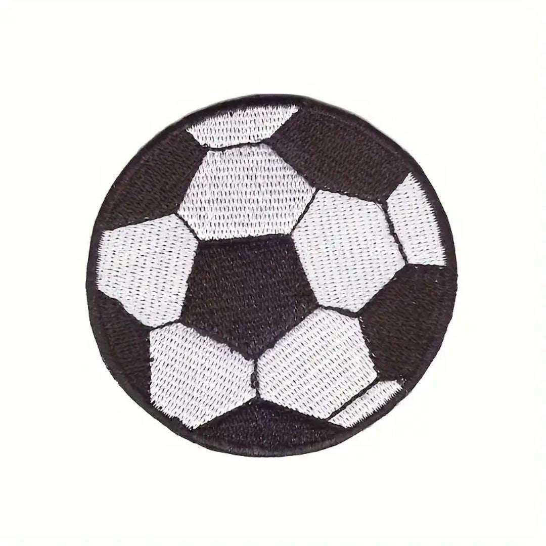Iron on Patch - Soccer Ball (6 cm x 6 cm)