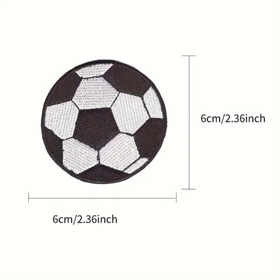 Iron on Patch - Soccer Ball (6 cm x 6 cm)