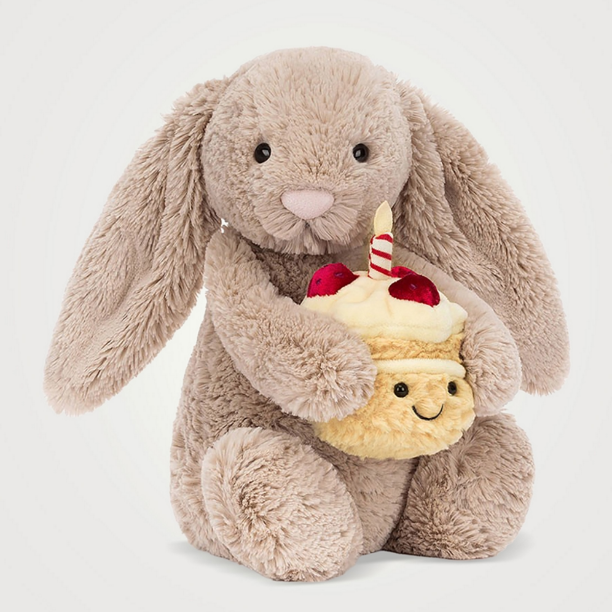 JELLYCAT - Birthday Bashful Beige Bunny Plush Toy