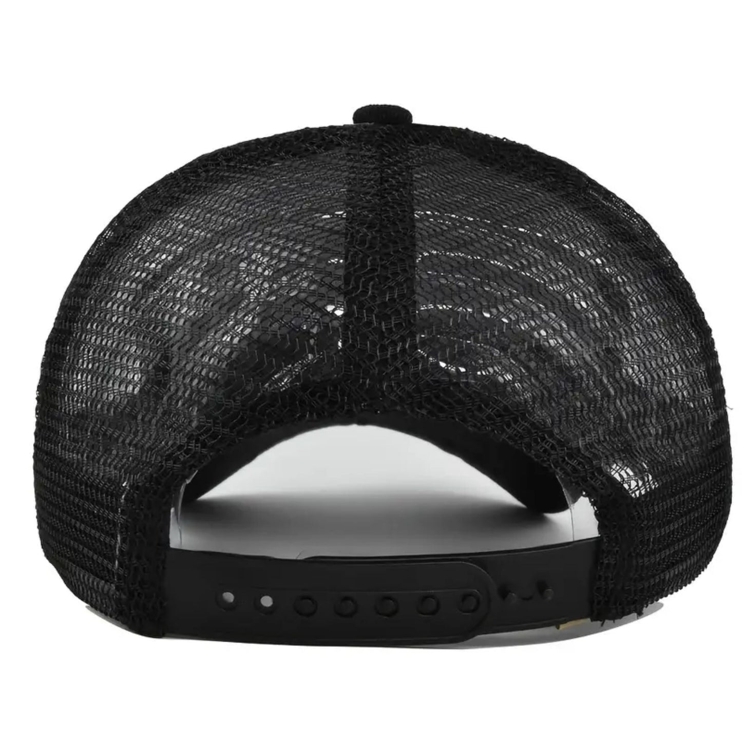 Just Smile Snapback Hat - Black / White
