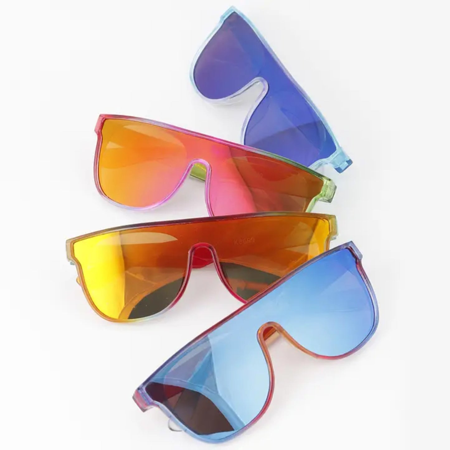 Kids Bright Polycarbonate Sunglasses - Electric Flamingo