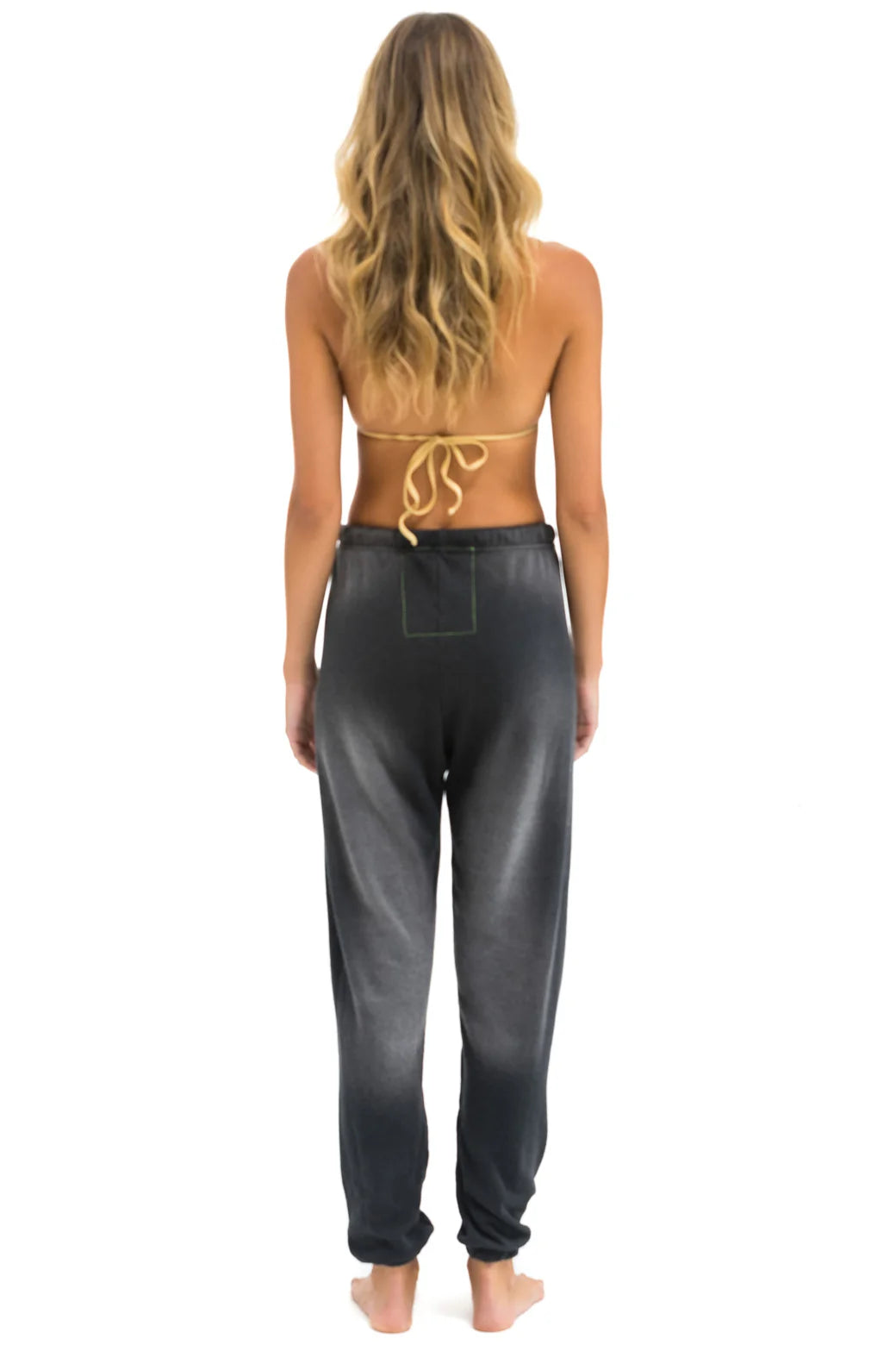 Aviator Nation Women's Vintage Logo Sweatpants - Faded Smoke