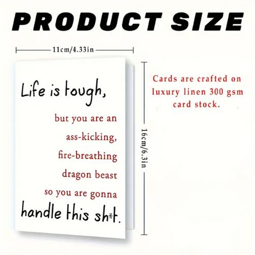 Life is Tough Greeting Card