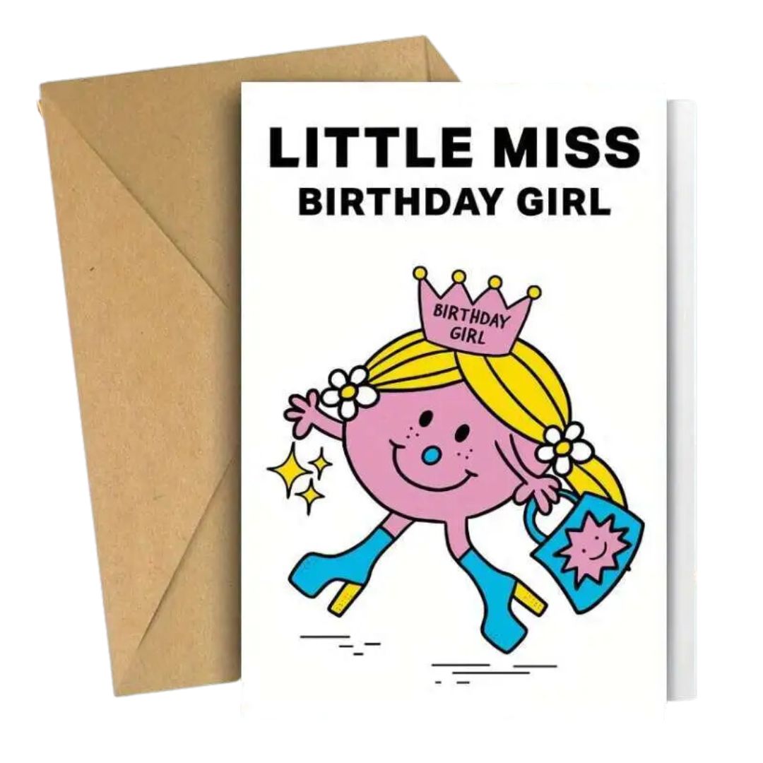 Little Miss Birthday Girl Card