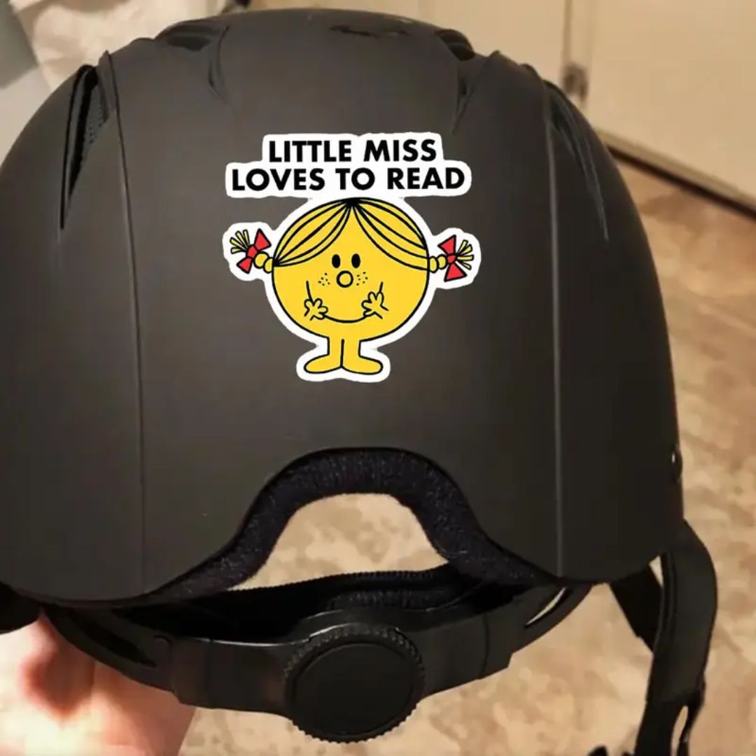 Little Miss Loves To Read Vinyl Sticker