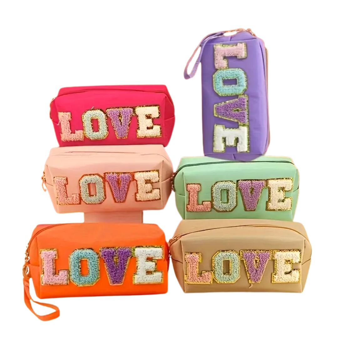 Love Letter Zippered Travel Bag