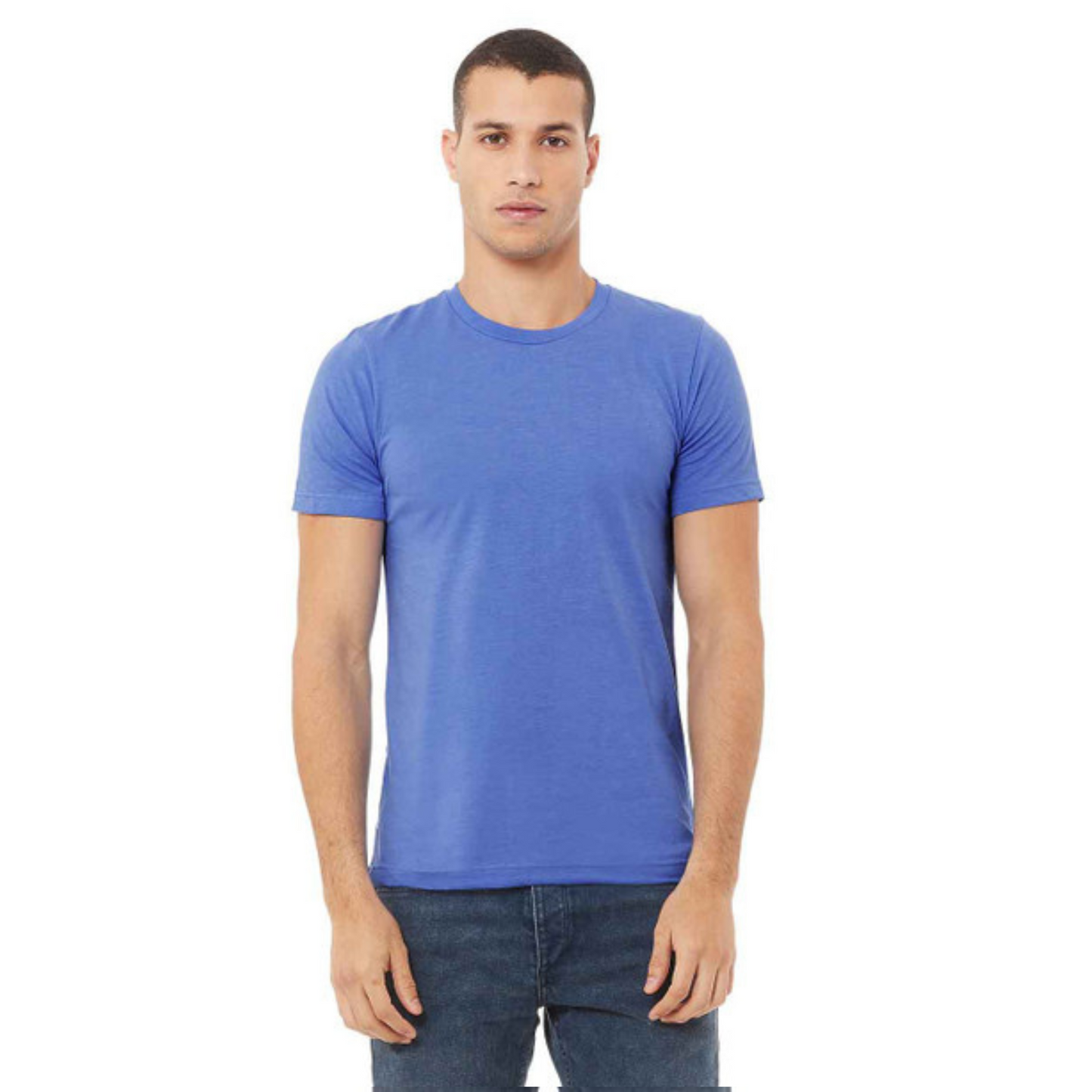 Men's Jersey Tee - Heather Columbia Blue