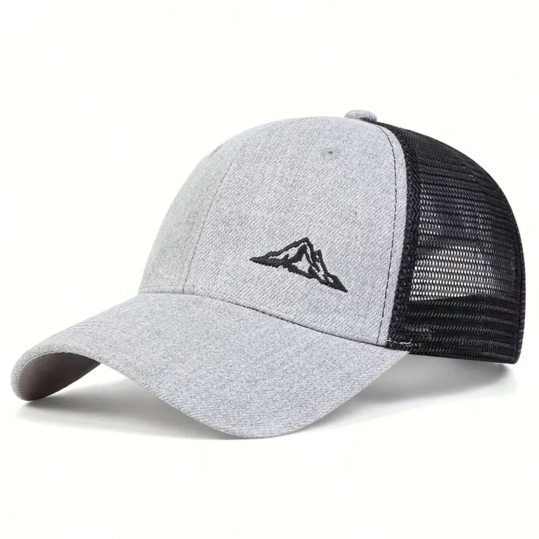Mountaineer Snapback Hat - Grey/ Black