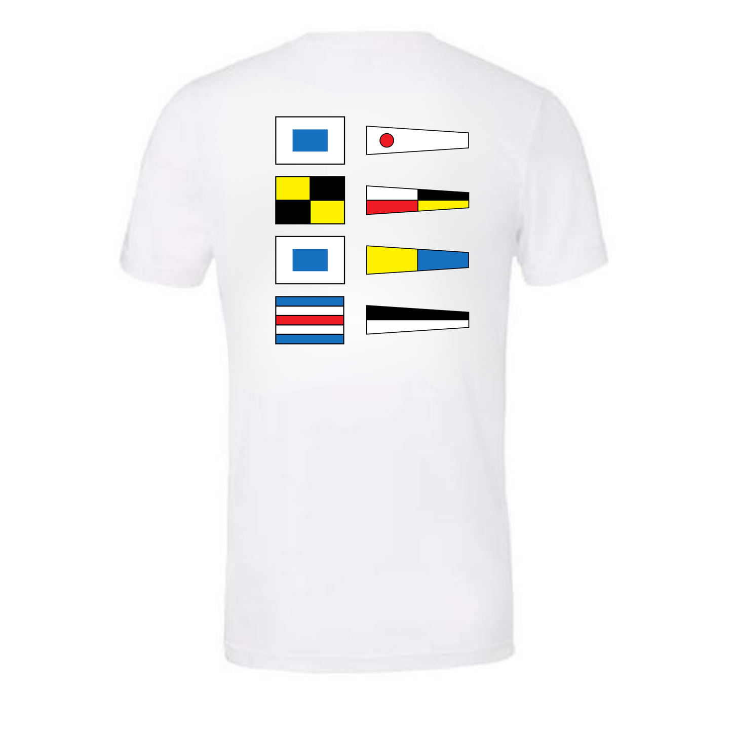 SLSC Nautical Flags Tee - White