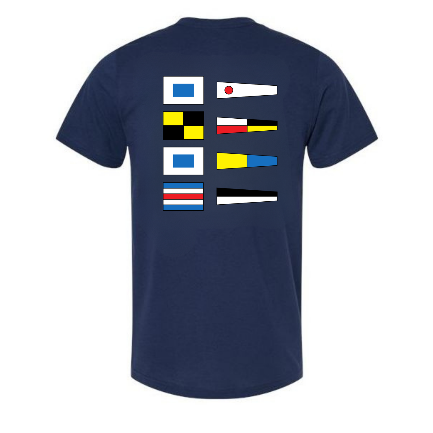 SLSC Nautical Flags Tee - Navy