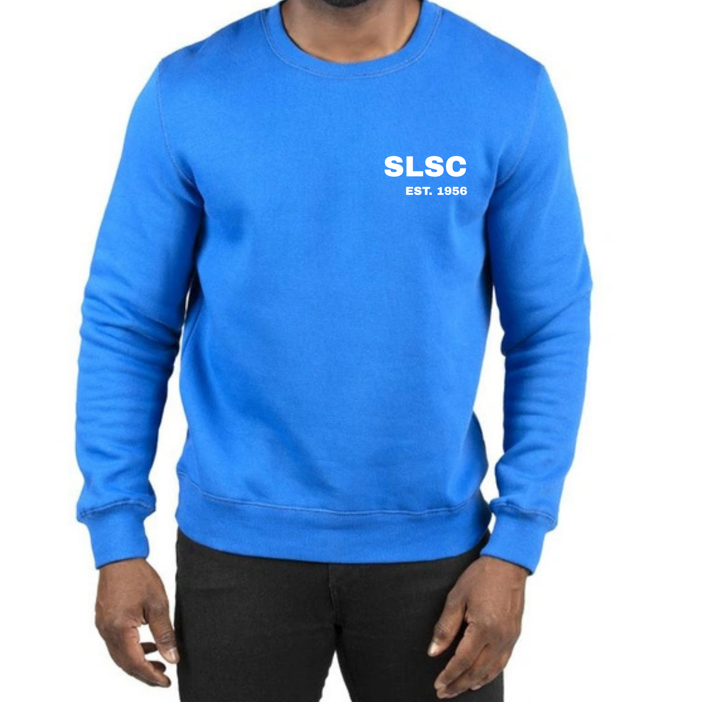 SLSC Nautical Flags Crewneck Sweatshirt - Royal