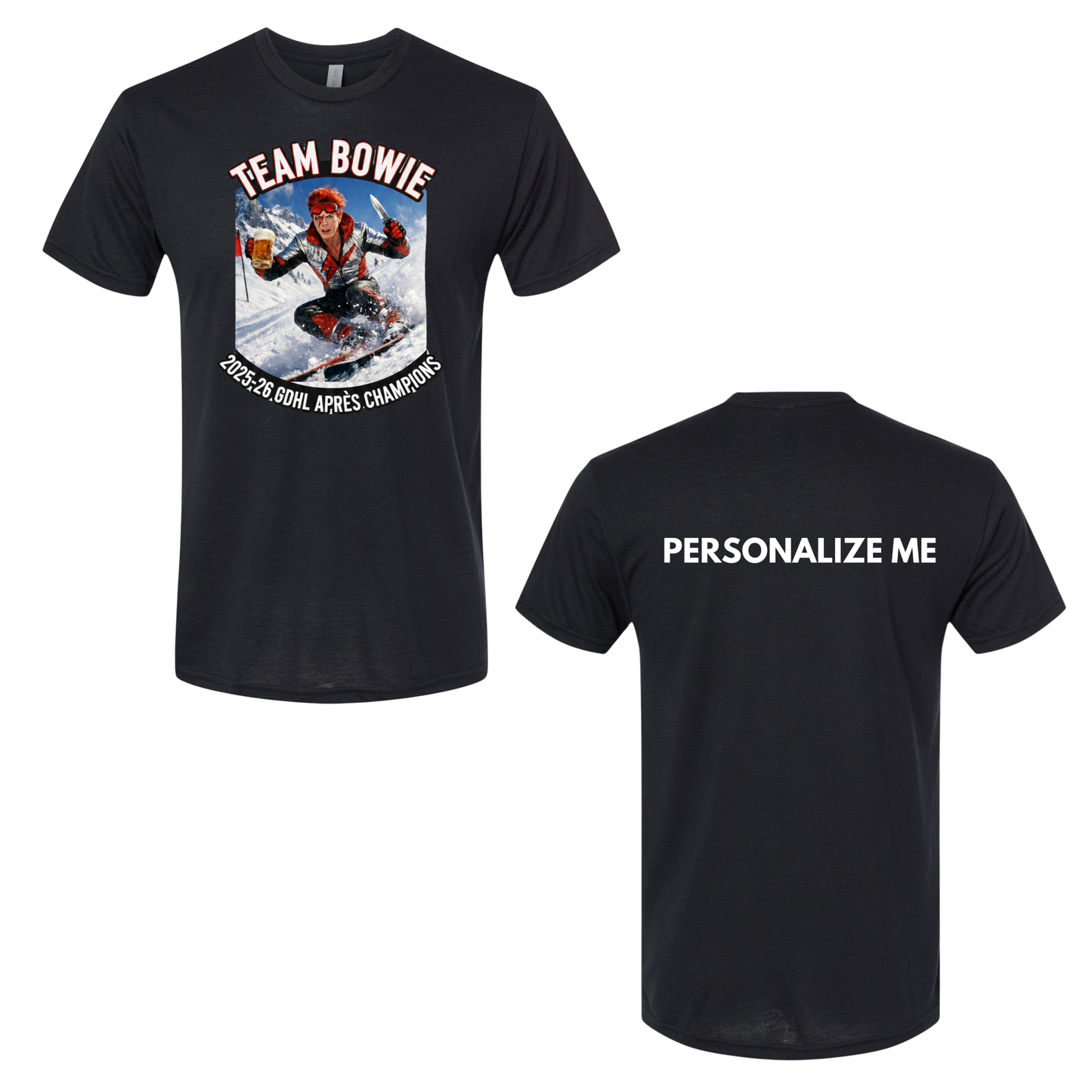 Adult Unisex Craigleith GDHL Team Bowie Tee - Black