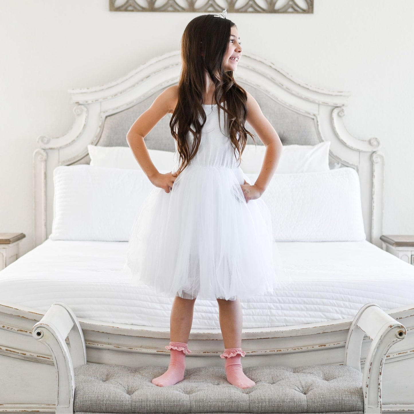 Parker Dress - White