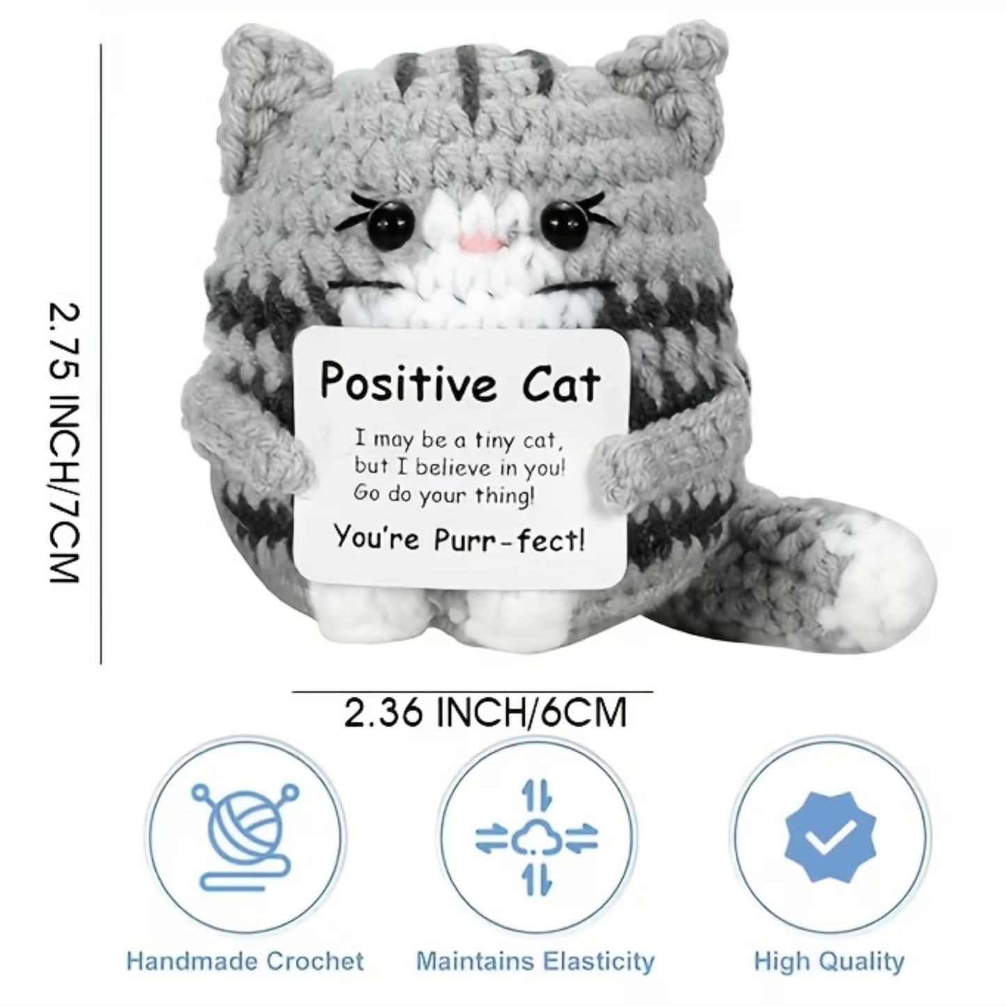 Positive Cat - Grey