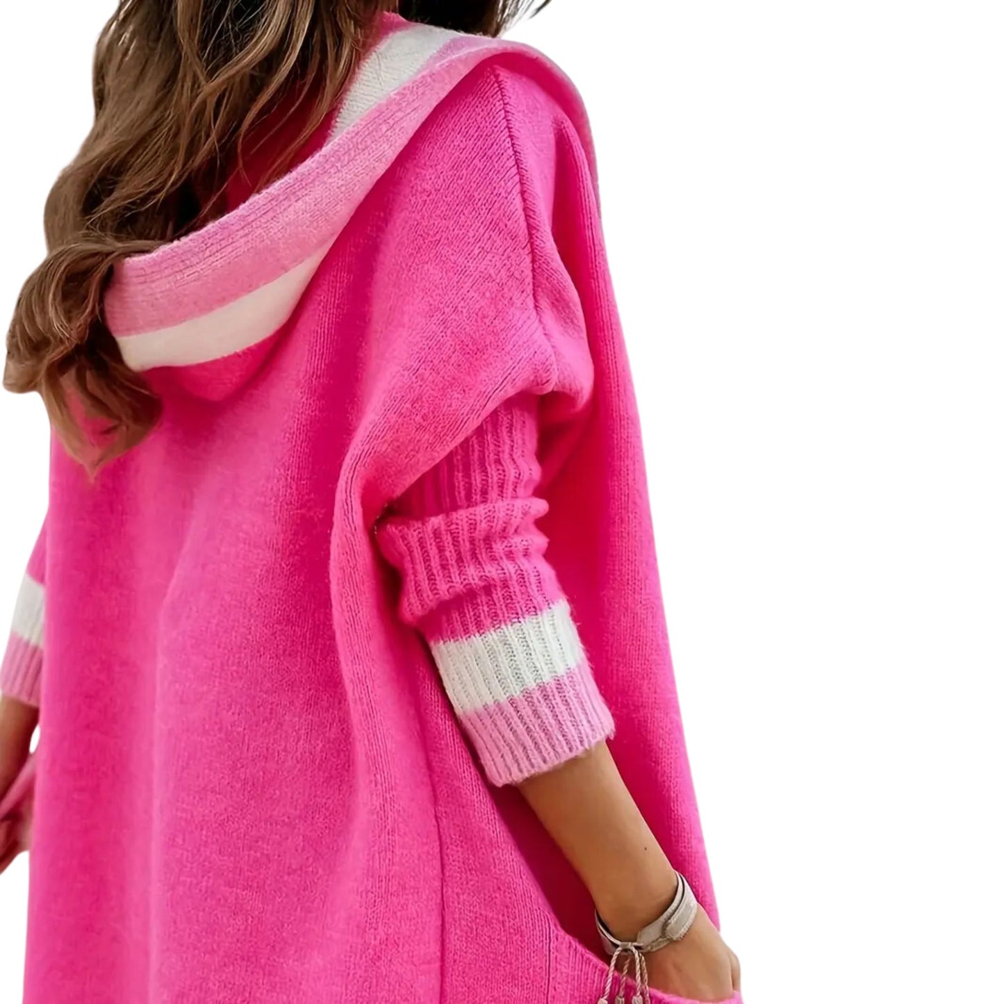 Pretty in Pink Knit Cardigan Duster