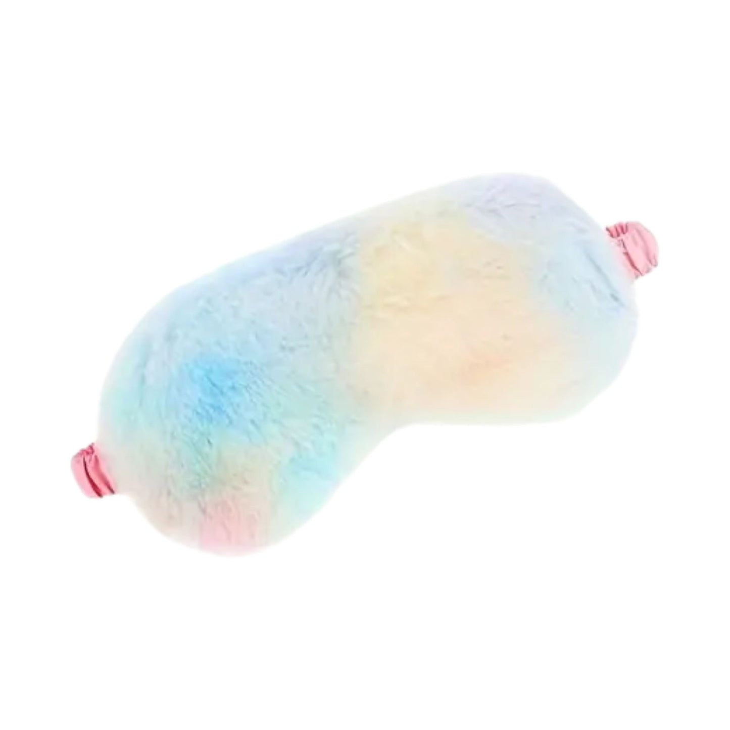 Rainbow Tie Dye Faux Fur Sleep Mask