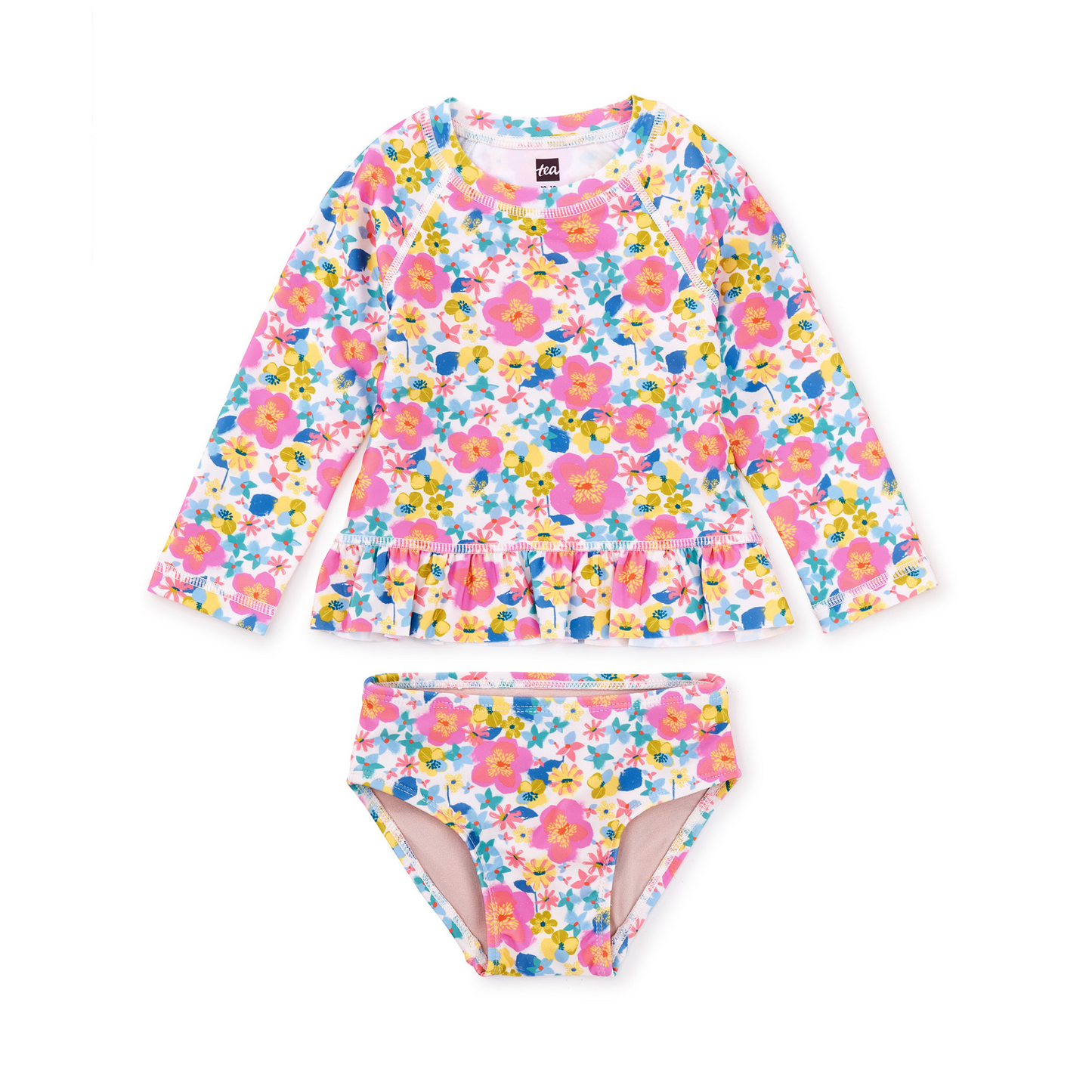 Rash Guard Baby Swim Set - Tropical Hibiscus Floral