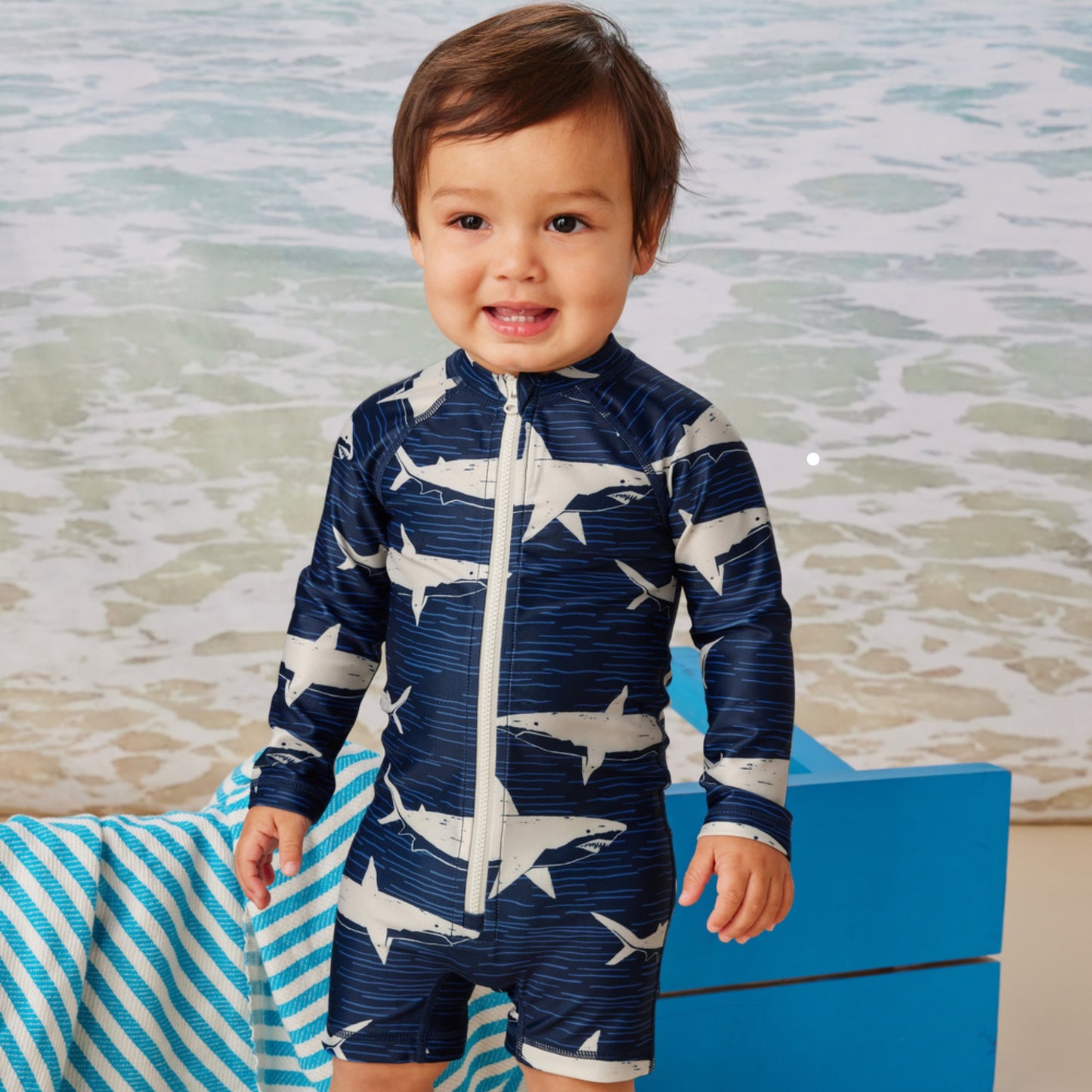 Rash Guard Baby Swimsuit - Stealth Sharks