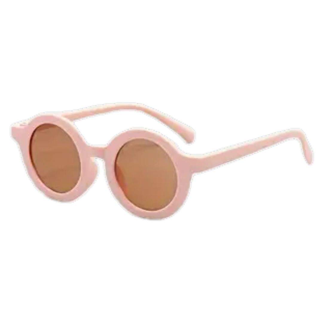 Retro Round Hipster Sunglasses - Peachy