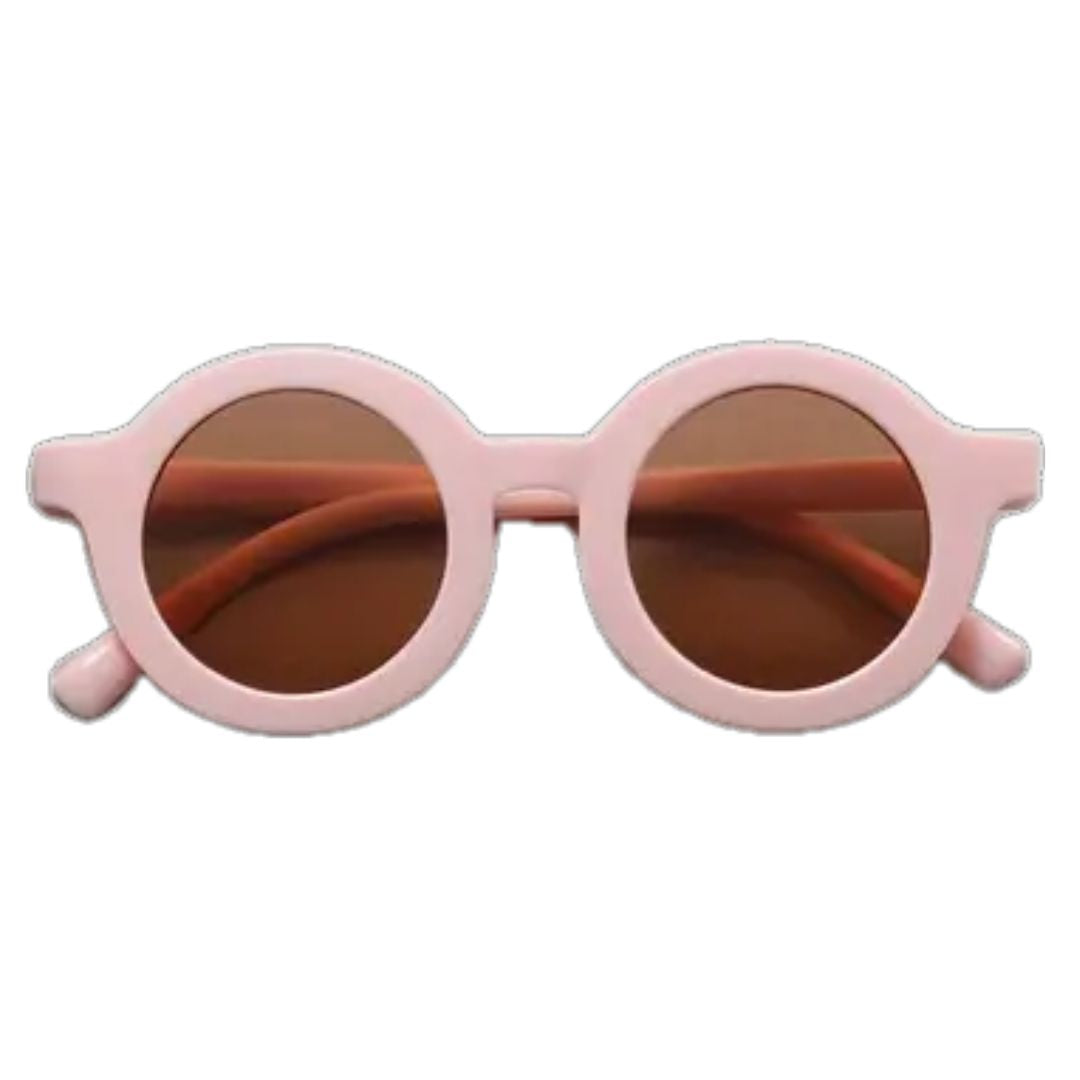 Retro Round Hipster Sunglasses - Peachy