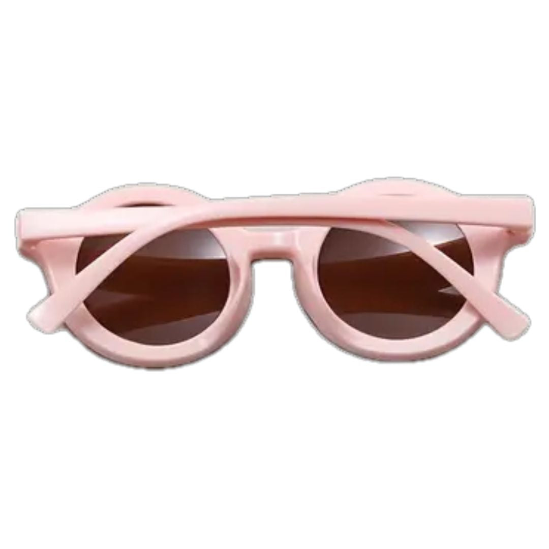 Retro Round Hipster Sunglasses - Peachy