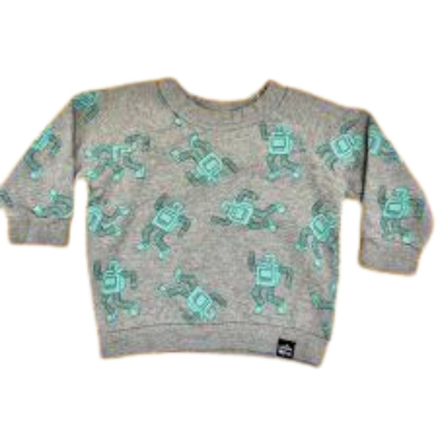 Robot Allover Print Sweatshirt