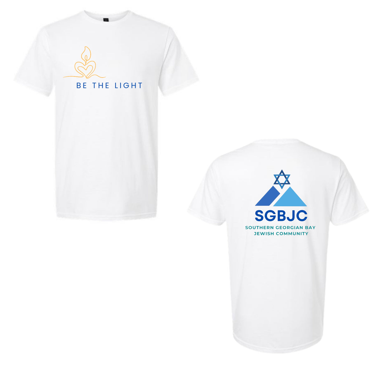 SGBJC Be The Light Crewneck Tee - White