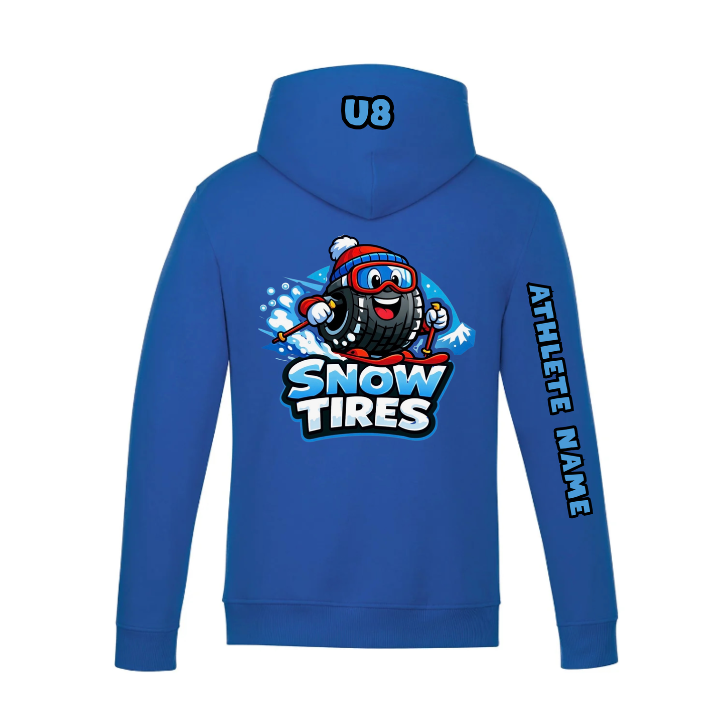 U8 Craigleith Snow Tires Hooded Sweatshirt - Royal Blue