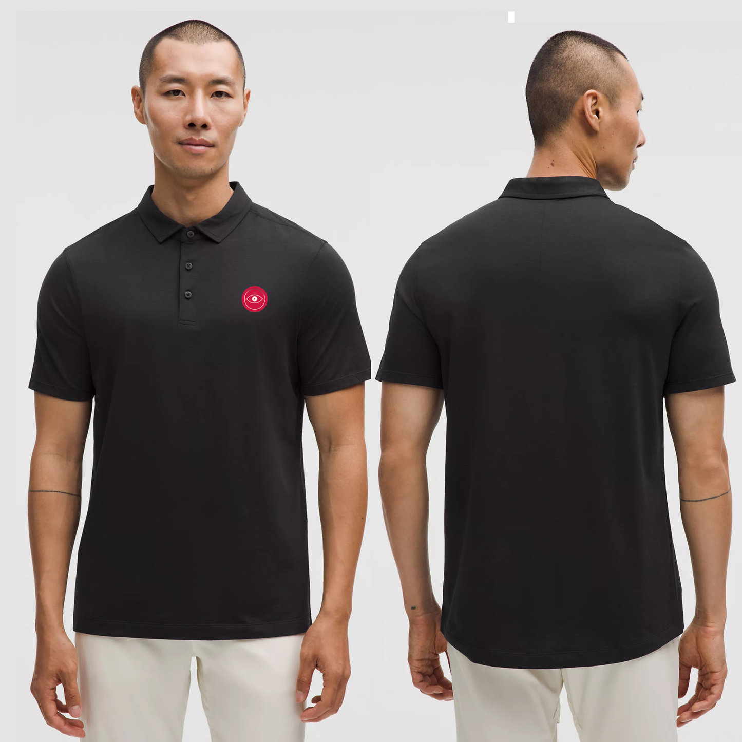 Spy x lululemon - Signature Evolution Short-Sleeve Polo Shirt - Black