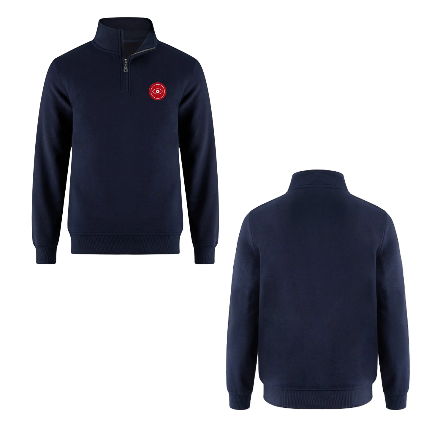 Spy Signature Quarter-Zip Sweatshirt - Navy