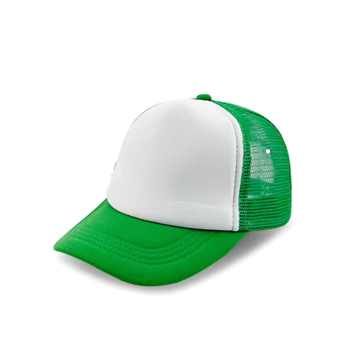 Snapback Hat - Kelly Green / White