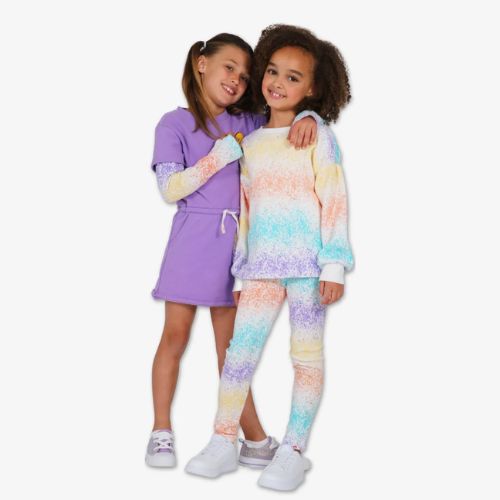 Sofia Top - Rainbow Splatter Print