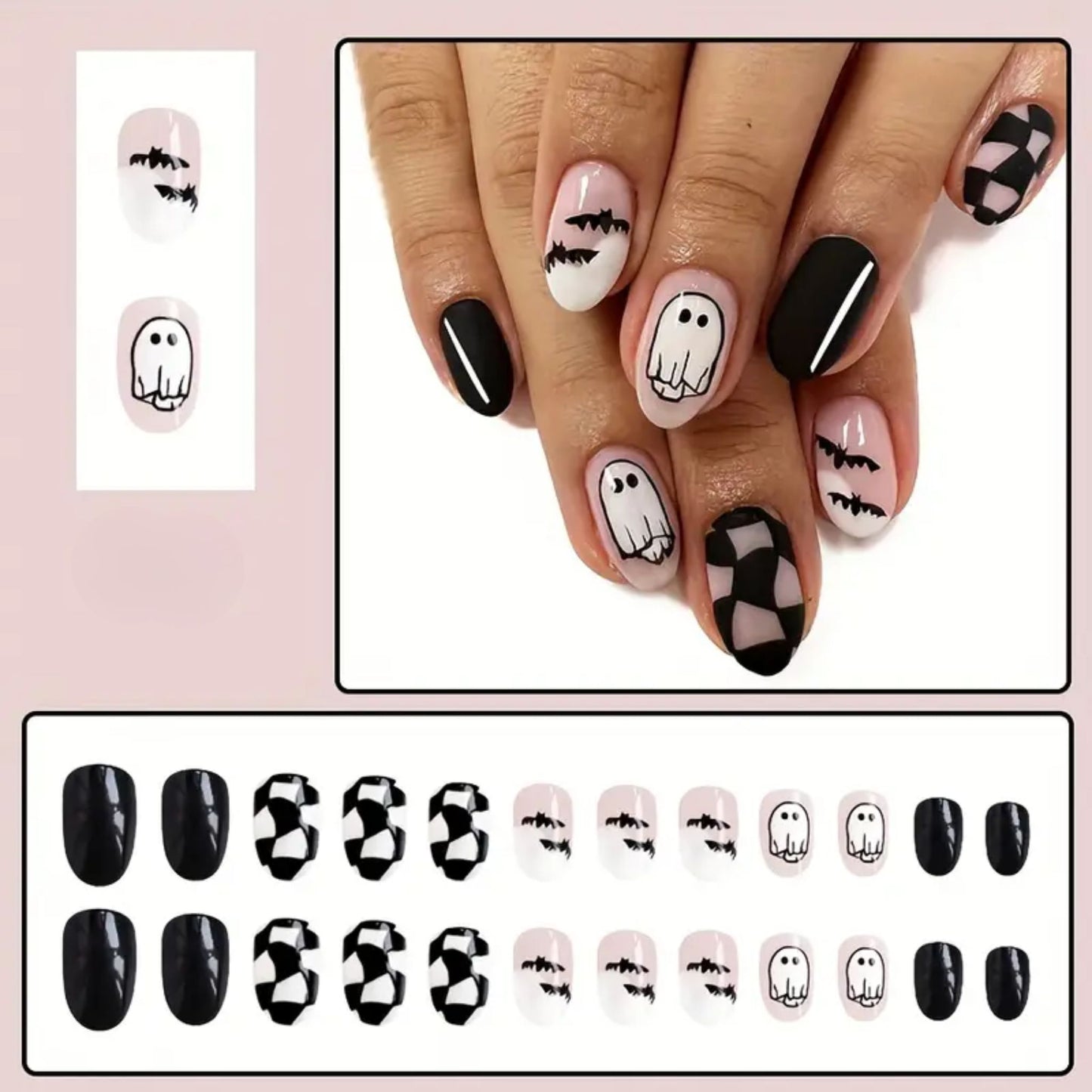 Spooktacular Seasonal Press On Nail Set