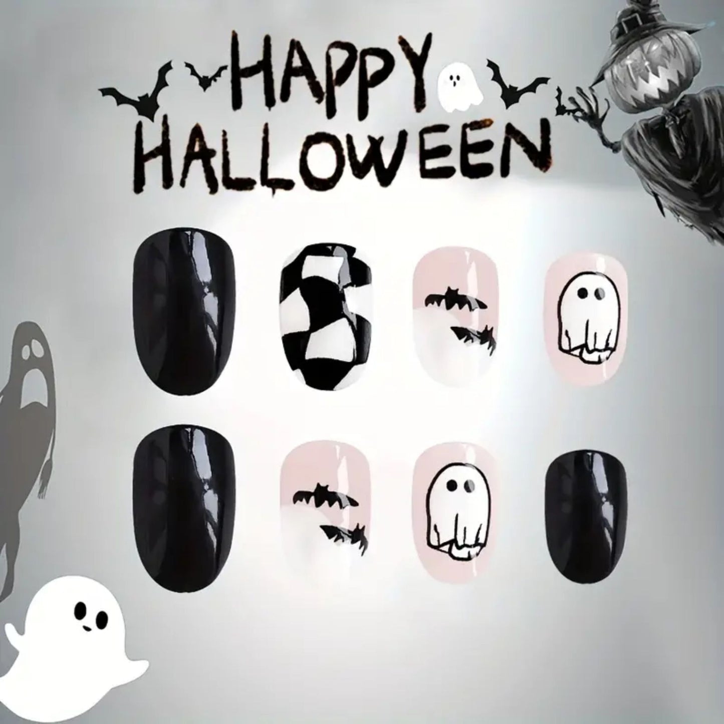 Spooktacular Seasonal Press On Nail Set
