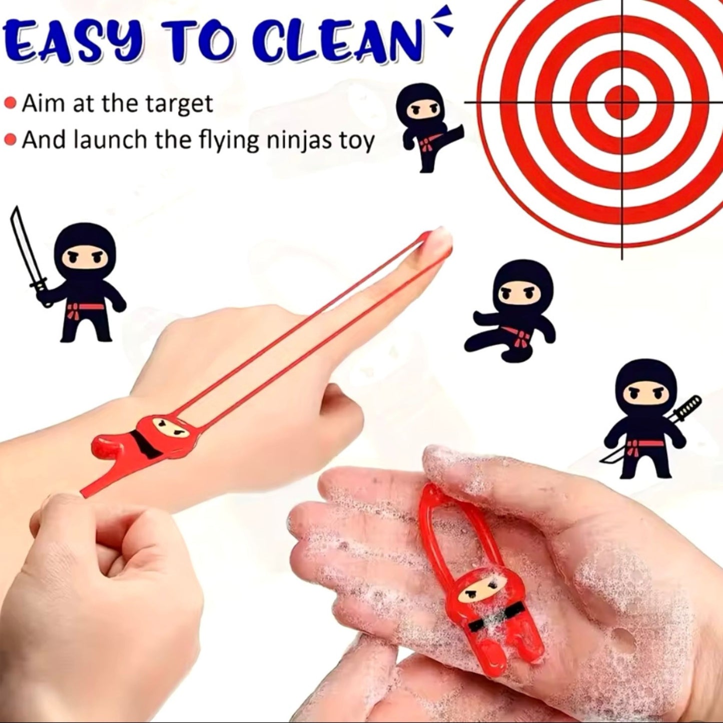 Stretchy Flying Ninjas