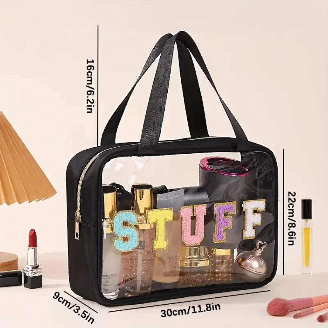 Stuff Waterproof Zippered Travel Bag - Black