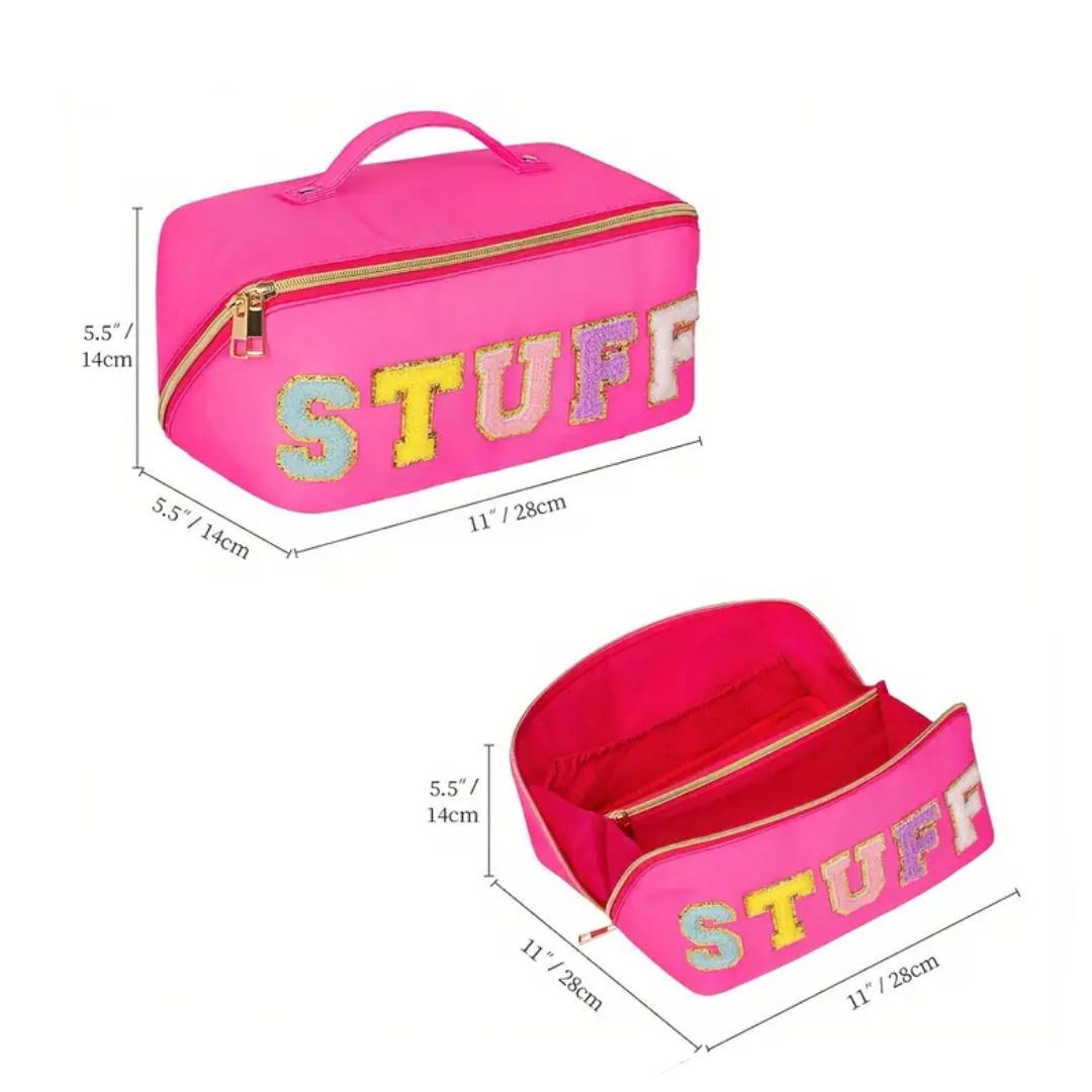 Stuff Waterproof Zippered Travel Bag - Petal Pink